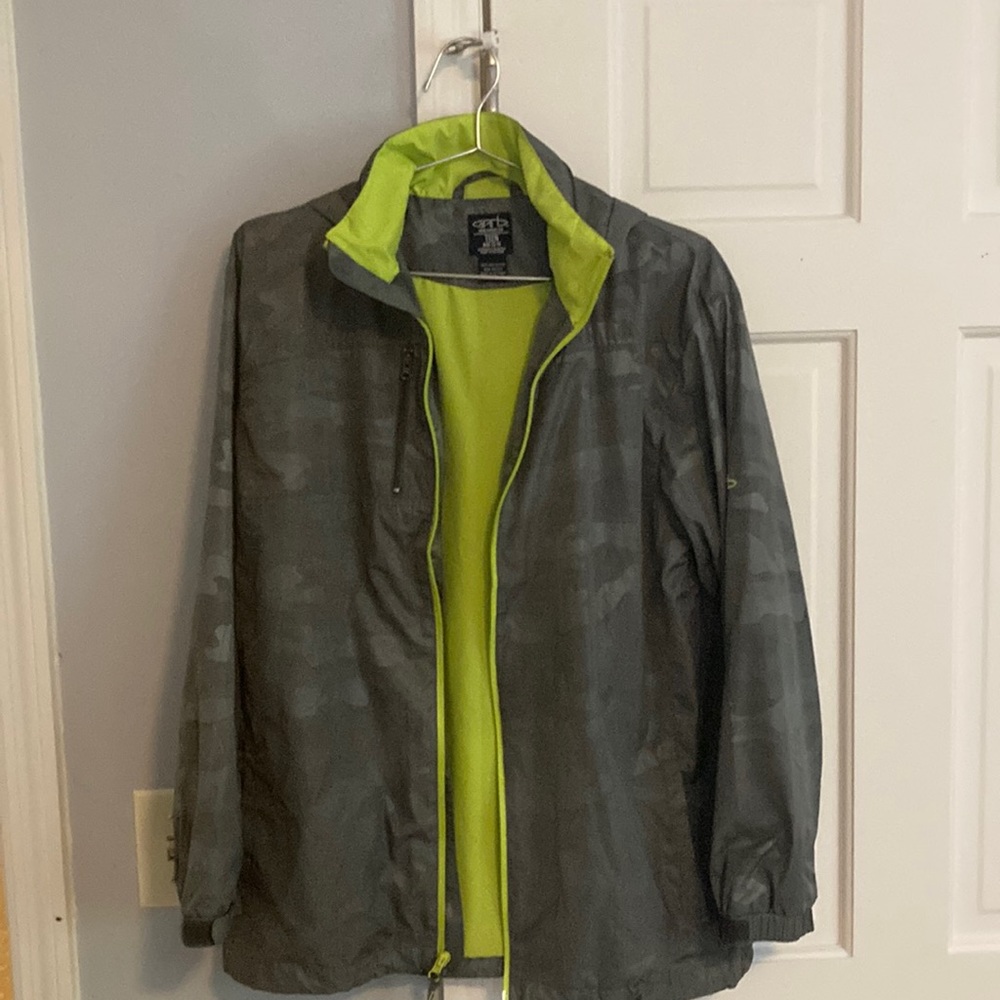 Boys Garb Golf Jacket Teen Ages 13-14 Camo Gray
